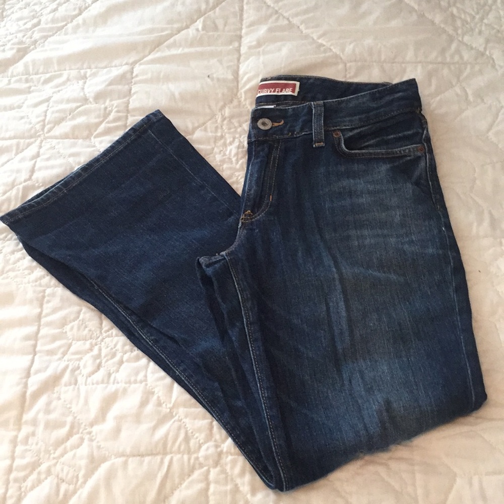 Gap curvy flare ankle jeans